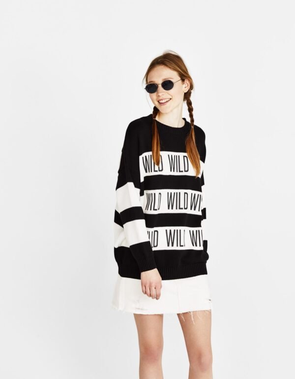 Striped print sweater - Image 3