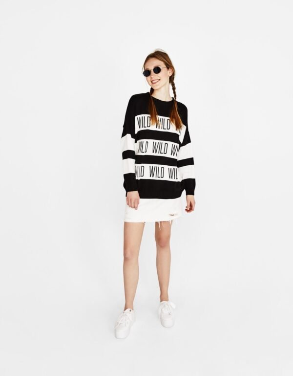 Striped print sweater - Image 4