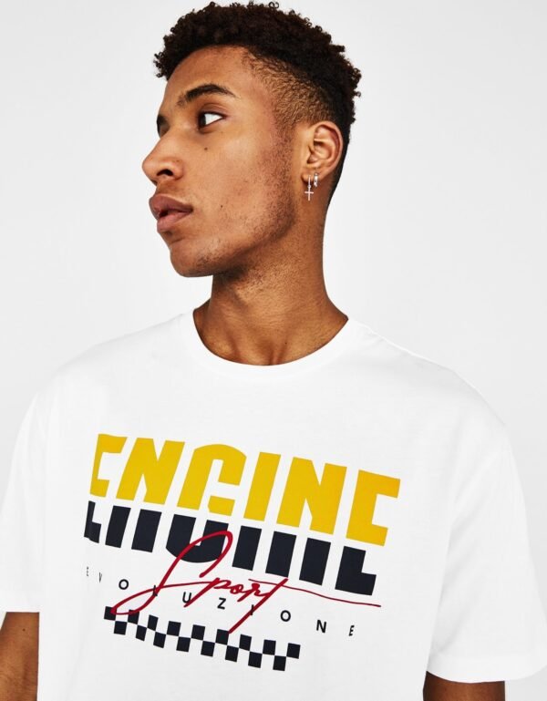T-shirt with slogan - Image 3