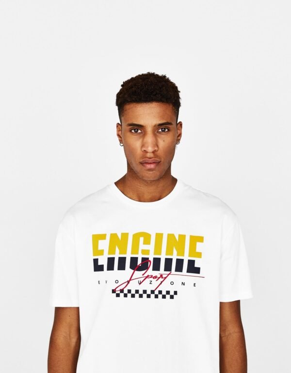 T-shirt with slogan - Image 4