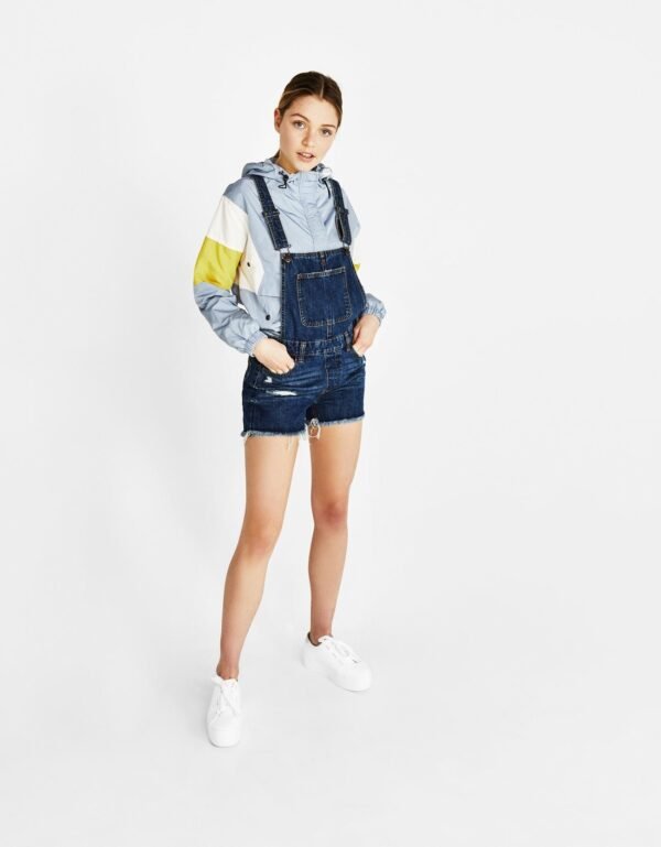 Short denim dungarees - Image 4