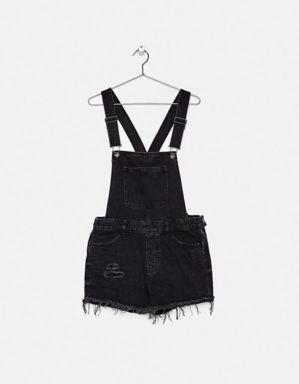 Short denim dungarees - Image 15