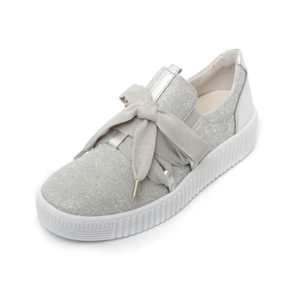 SwingGlitterSilverSoftWalkingSneakers - Image 2