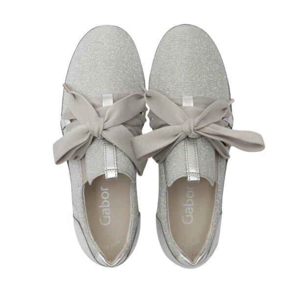 SwingGlitterSilverSoftWalkingSneakers - Image 3